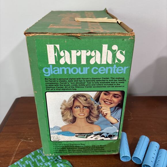 Farrah's Glamour Center 1977 Mego "Beauty Head" Vintage Farrah Fawcett AS SHOWN - Picture 11 of 13